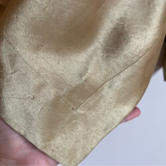 Vintage AW 2004 Issey Miyake Gold satin handkerchief skirt - Picture 5 of 7